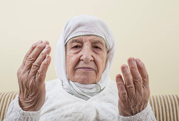 Muslim woman praying