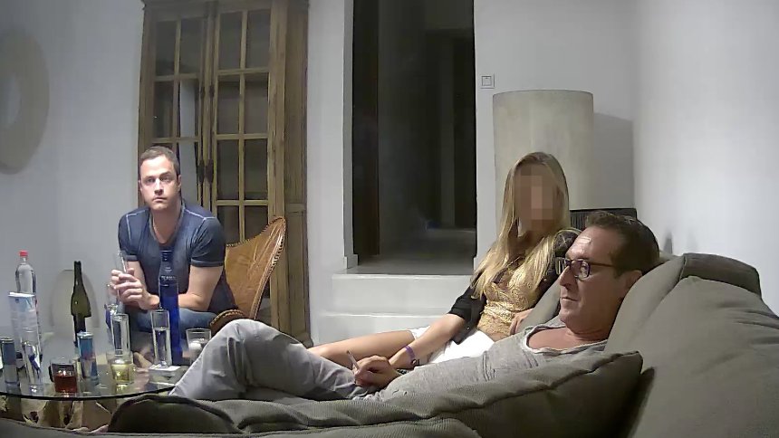 Austrian politician Heinz-Christian Strache with a woman