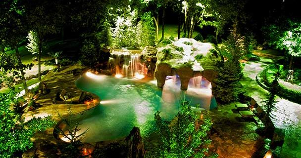 باغ میں روشنیاں lighting in garden
