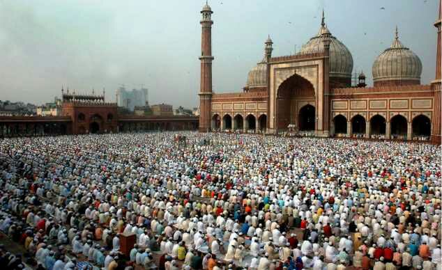 جامع مسجد دہلی انڈیا میں نمازعیدالفطر