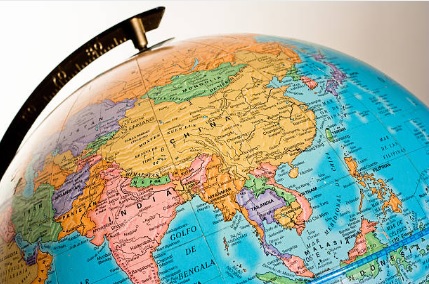 چین، پاکستان، انڈیا، ایران، بنگلہ دیش، سری لنکا، نیپال نقشہ