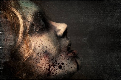 قتل ہونے والی خاتون کا خون آلود چہرہ