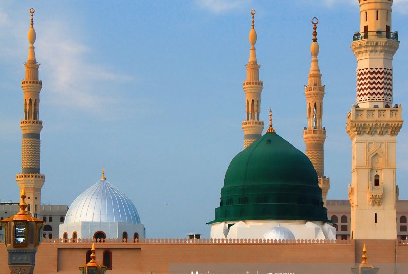 گنبد خضرا ، مسجد نبوی، مدینہ منورہ ، سعودی عرب