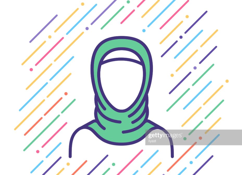 مسلمان خاتون کا خاکہ