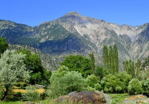 جنجریت کوہ خوبصورت مقام ، افغانستان کے پہاڑ بھی نظر آ رہے ہیں