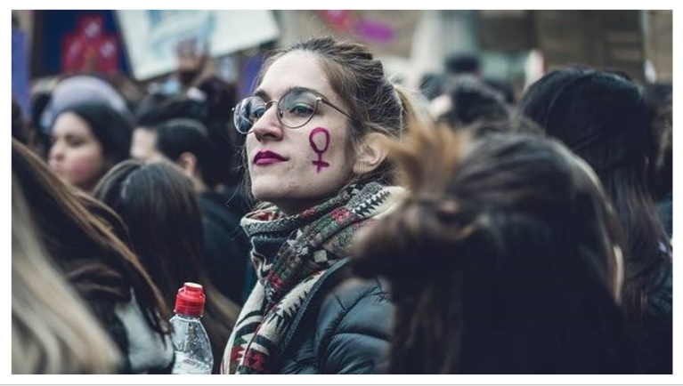 خواتین کے حقوق کے لئے مظاہرہ فرانس میں