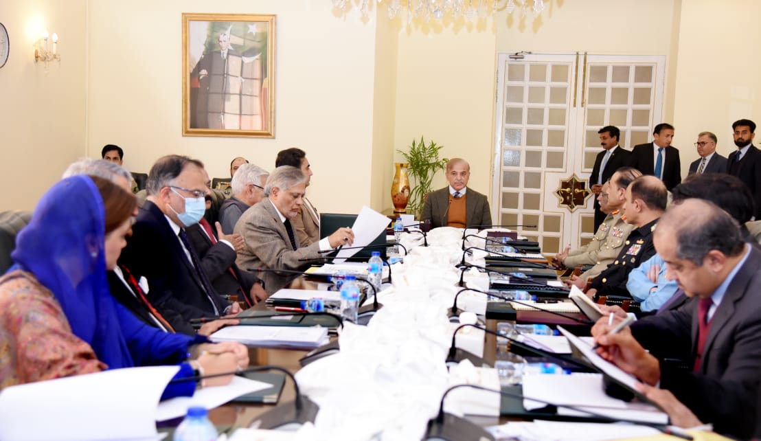 وزیر اعظم شہباز شریف کی زیرصدارت قومی سلامتی کمیٹی کا اجلاس