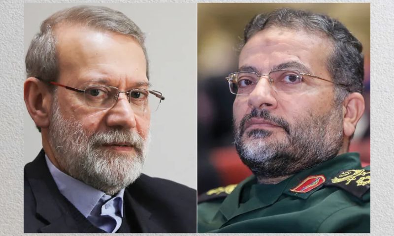 ایران کے سیکیورٹی چیف علی لاریجانی اور بسیج فورس کے سربراہ غلام رضا سلیمانی شہید