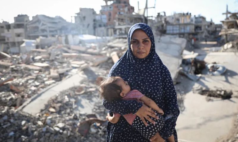 34 سالہ فلسطینی خاتون، جس کے ایک ہی جنگ میں دو شوہر اور دو بچے شہید ہوئے